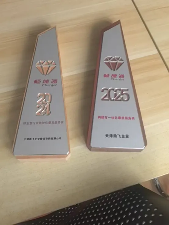 天津助飞获畅捷通好生意与购销存服务商荣誉